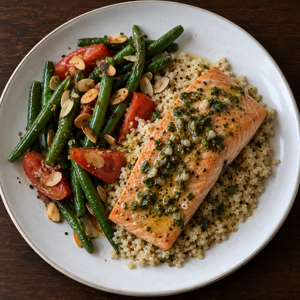 Sicilian Coho with Lemon-Oregano Sauce